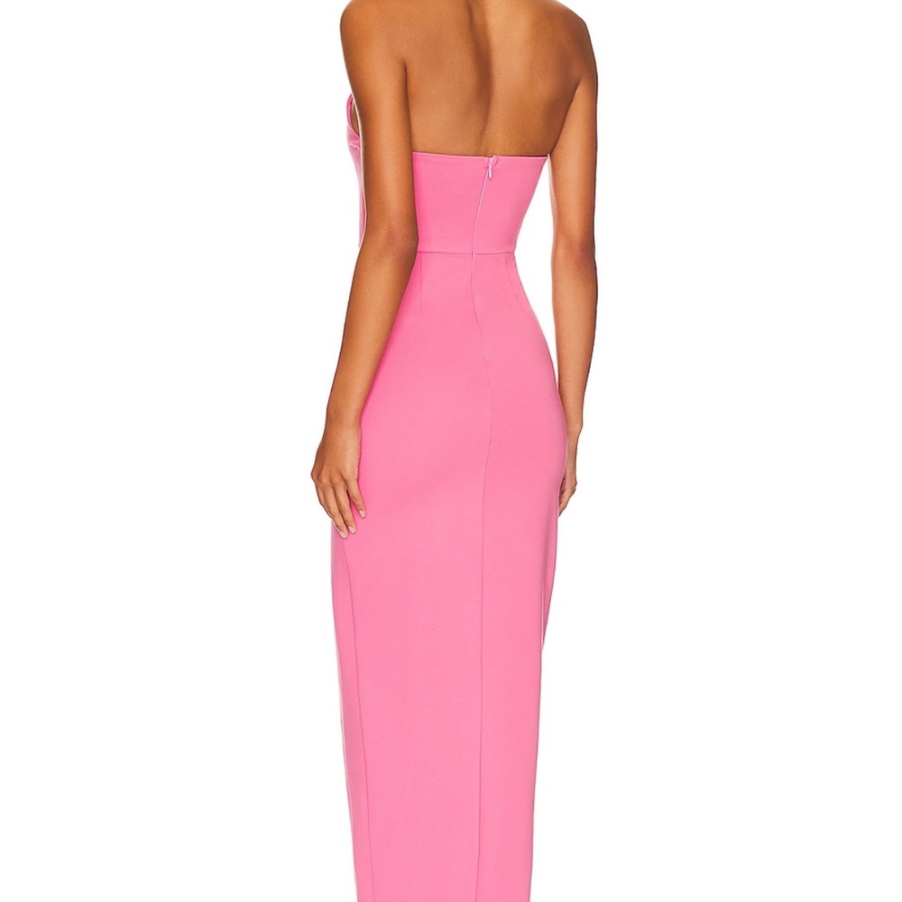 Elegant Pink Strapless Dress